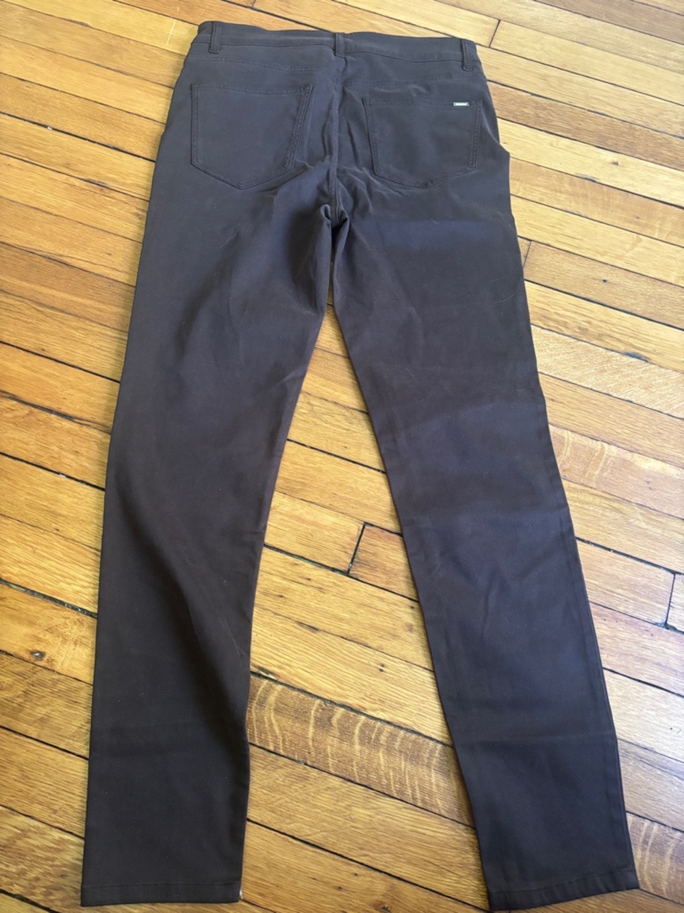 Massimo Dutti Brown Straight-Leg Pants - Picture 7 of 11